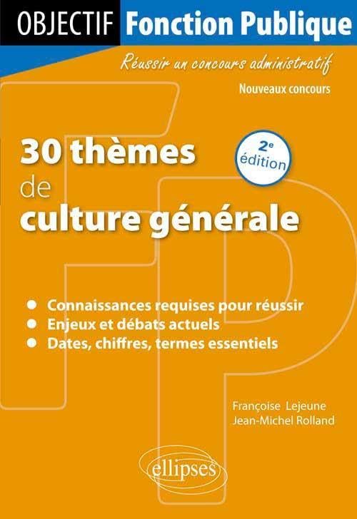 30 thèmes de culture générale book