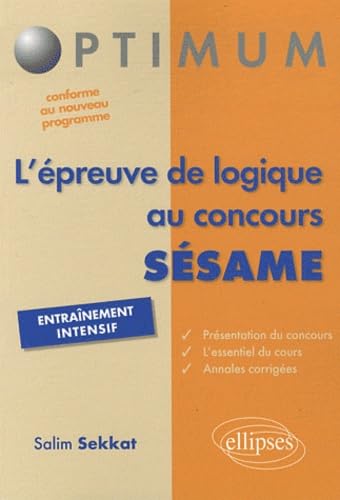 l'épreuve de logique au concours SESAME (Optimum) Business & Technology
