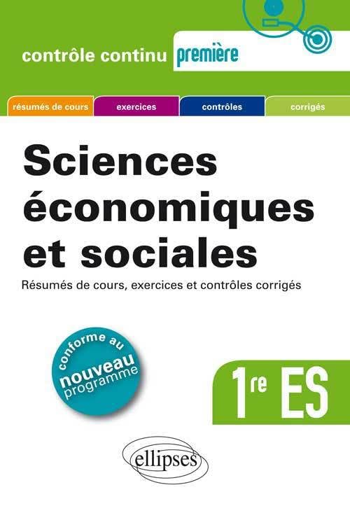 Sciences économiques et sociales - Première ES - Nouveau programme (Contrôle continu) Non-fiction