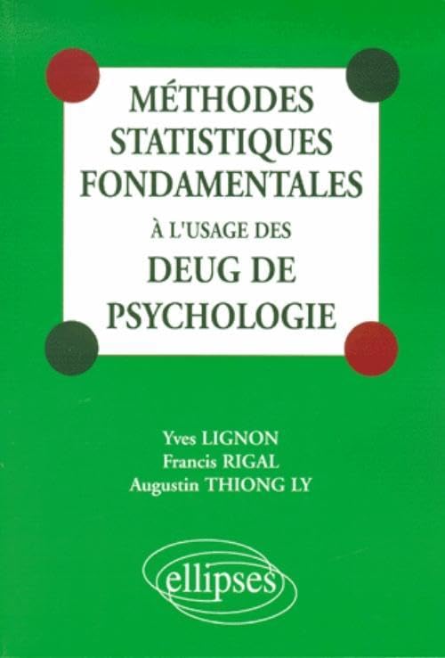 Méthodes statistiques fondamentales à l'usage des DEUG de psychologie book