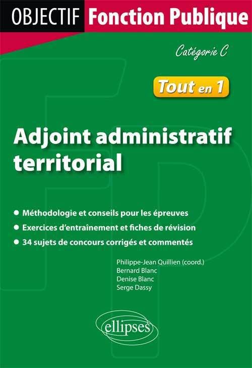 Adjoint administratif territorial: Catégorie C (Objectif Fonction Publique) Social Sciences