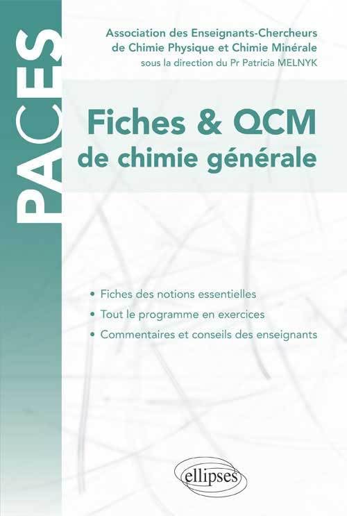 Fiches & QCM de chimie générale book