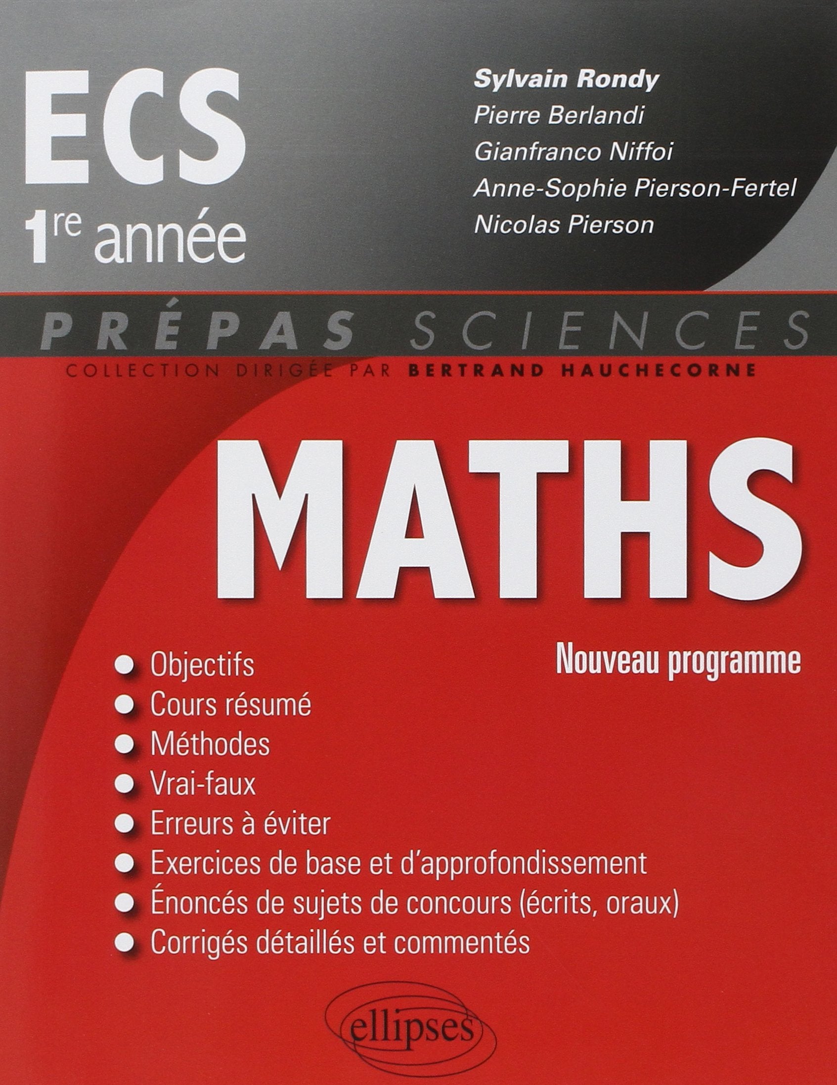 Product Image: Mathématiques ECS-1 - conforme au nouveau programme 2013 (Prépas Sciences)