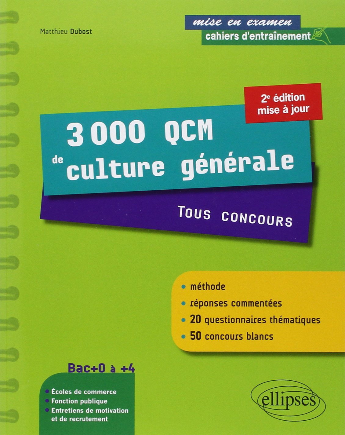 3 000 QCM de culture générale: Tous concours book