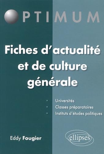 Fiches d’actualité et de culture générale (Optimum) Books