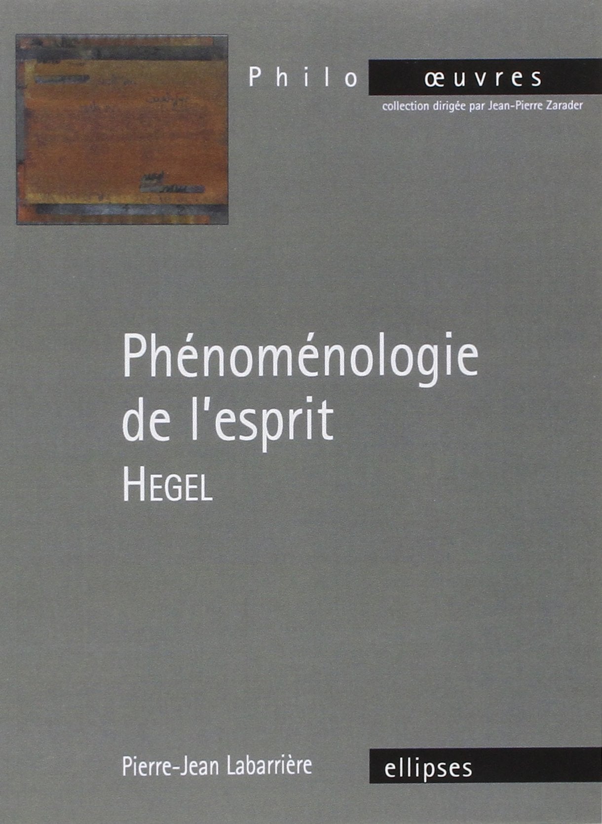Hegel, Phénoménologie de l’esprit (PHILO-OEUVRES) Books