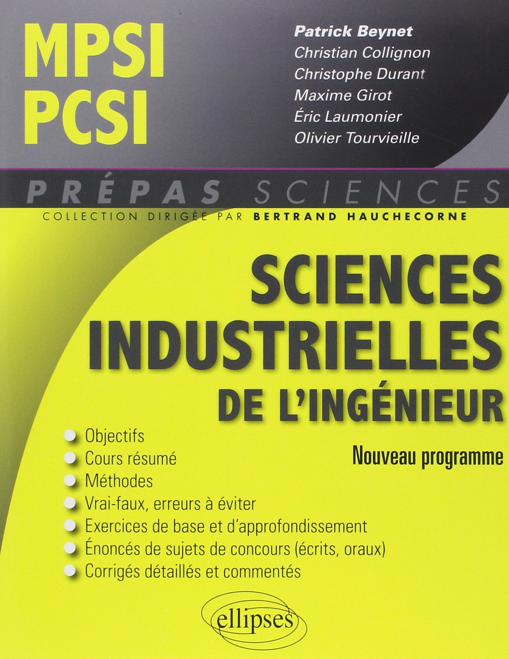 Sciences industrielles pour l’ingénieur MPSI - PCSI - Nouveau programme (Prépas Sciences) Computer Science