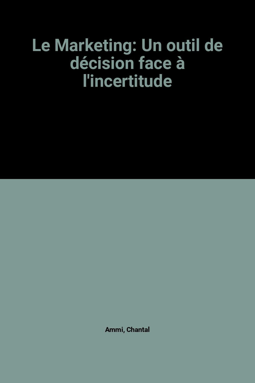 INT MARKETING OUTIL DECISION (INSTITUT NATIONAL TELECOM.) Books