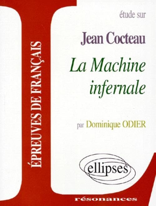 Etude Sur La Machine Infernale, Jean Cocteau book