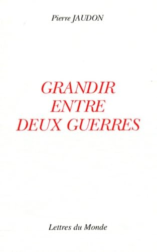 Grandir entre 2 guerres book