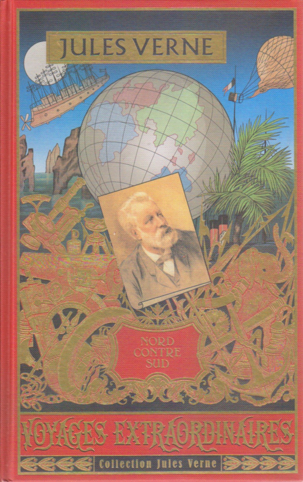 NORD CONTRE SUD ed. Atlas illustrée, cartonnage rouge polychrome Books