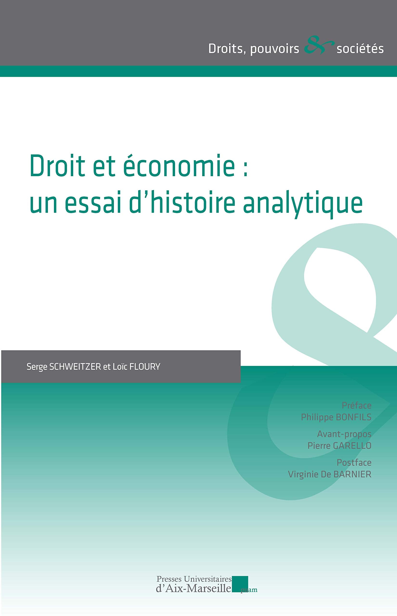Droit et économie : un essai d'histoire analytique book