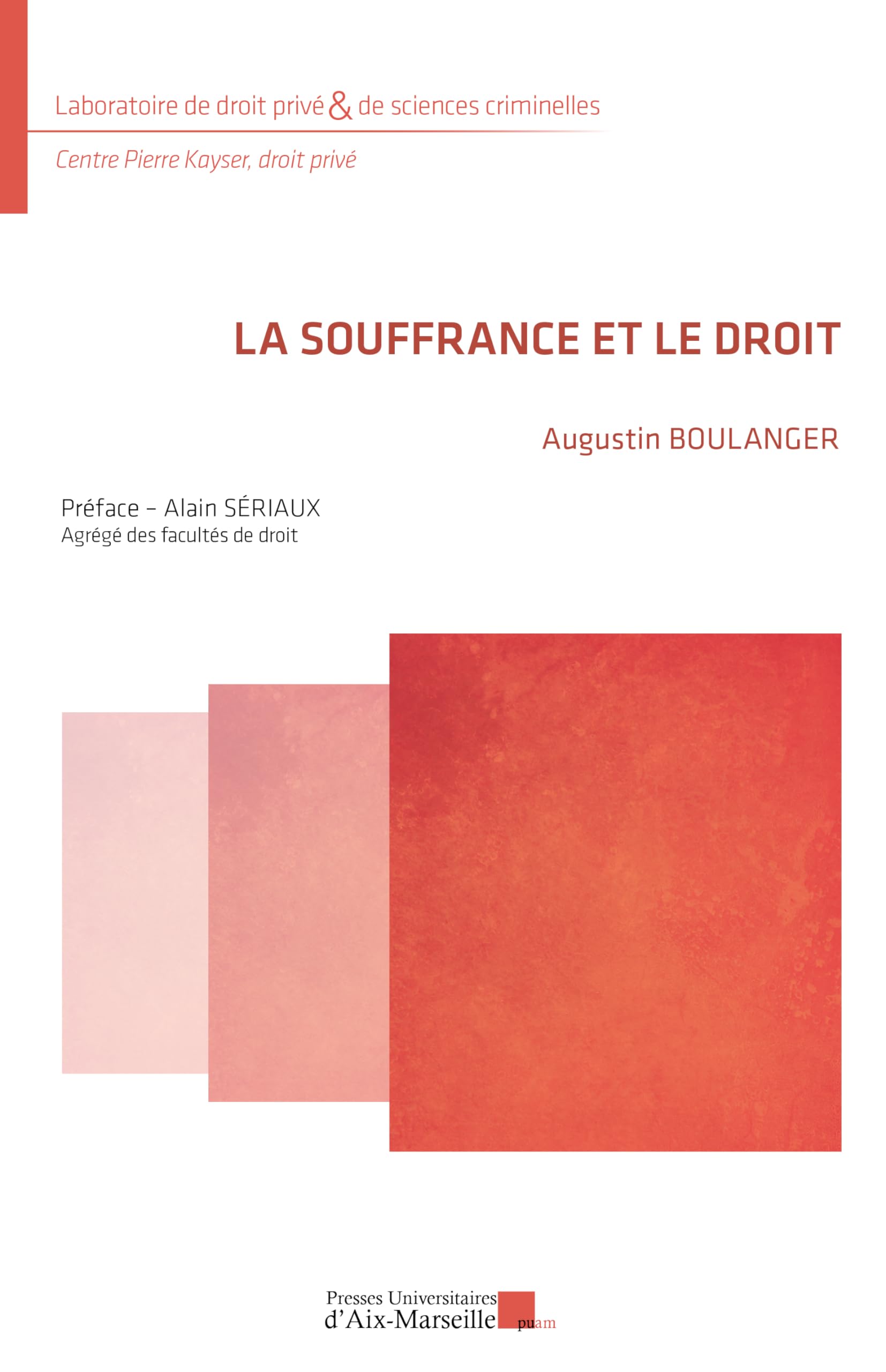 La souffrance et le droit book
