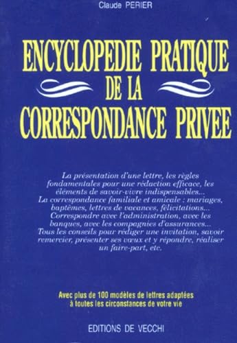 Encyclopédie pratique de la correspondance privée book