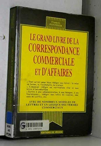 Gd Livre De Correspondance Commerciale book