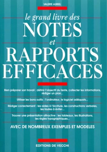 Le grand livre des notes et rapports efficaces Books