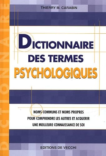 Dictionnaire Des Termes Psychologiques Books