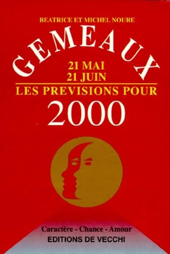 Gemeaux 21 Mai 21 Juin Les Previsions Pour 2000 book