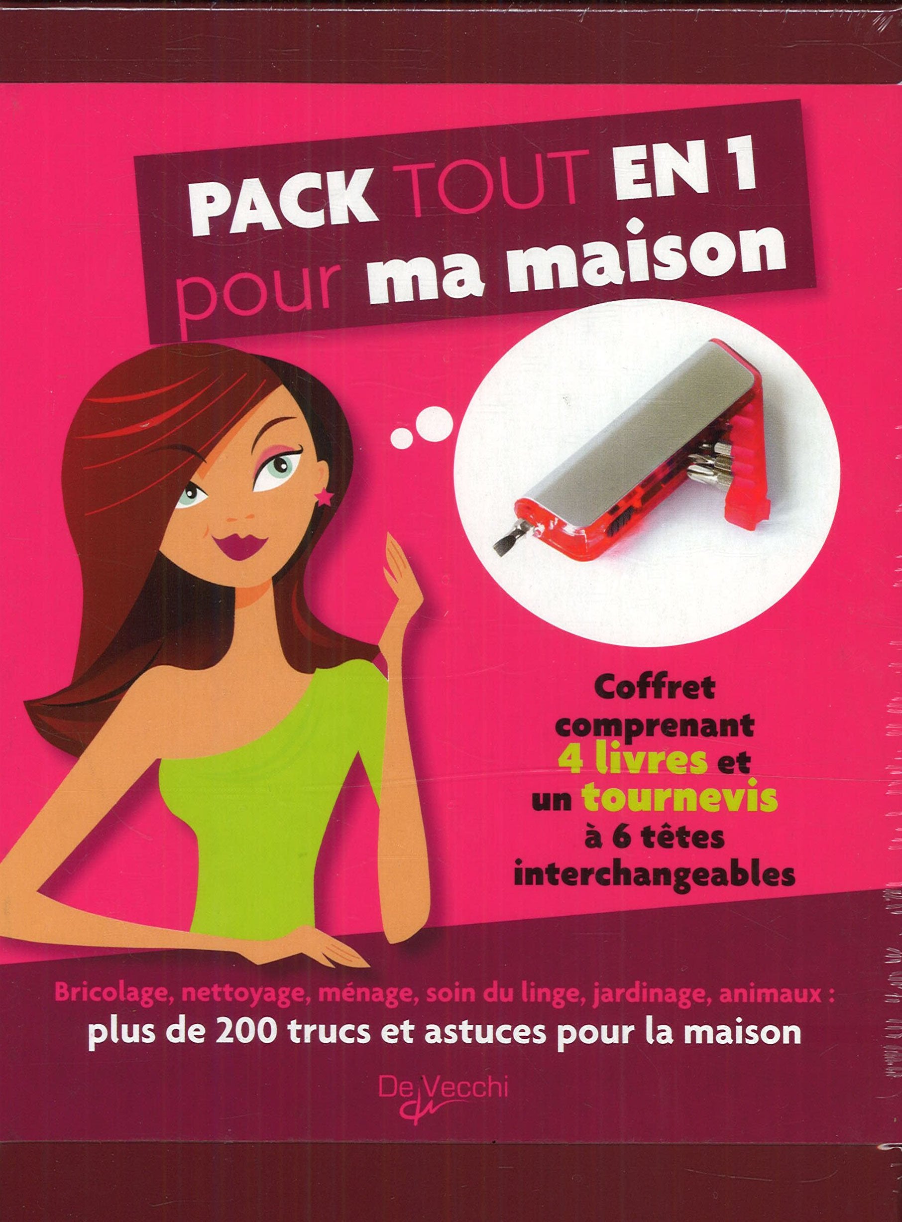 Pack tout en 1 pour ma maison - Coffret avec 4 livres et un tournevis Books