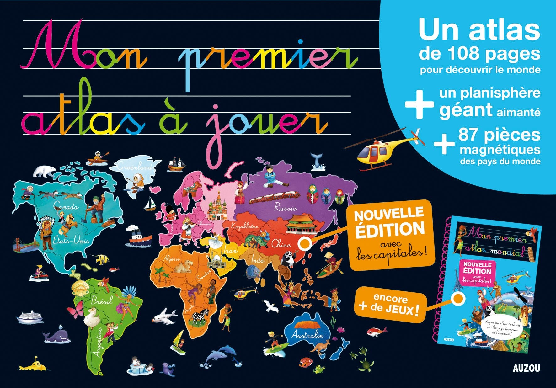 MON PREMIER ATLAS DU MONDE A JOUER (Nouvelle édition avec les capitales) book