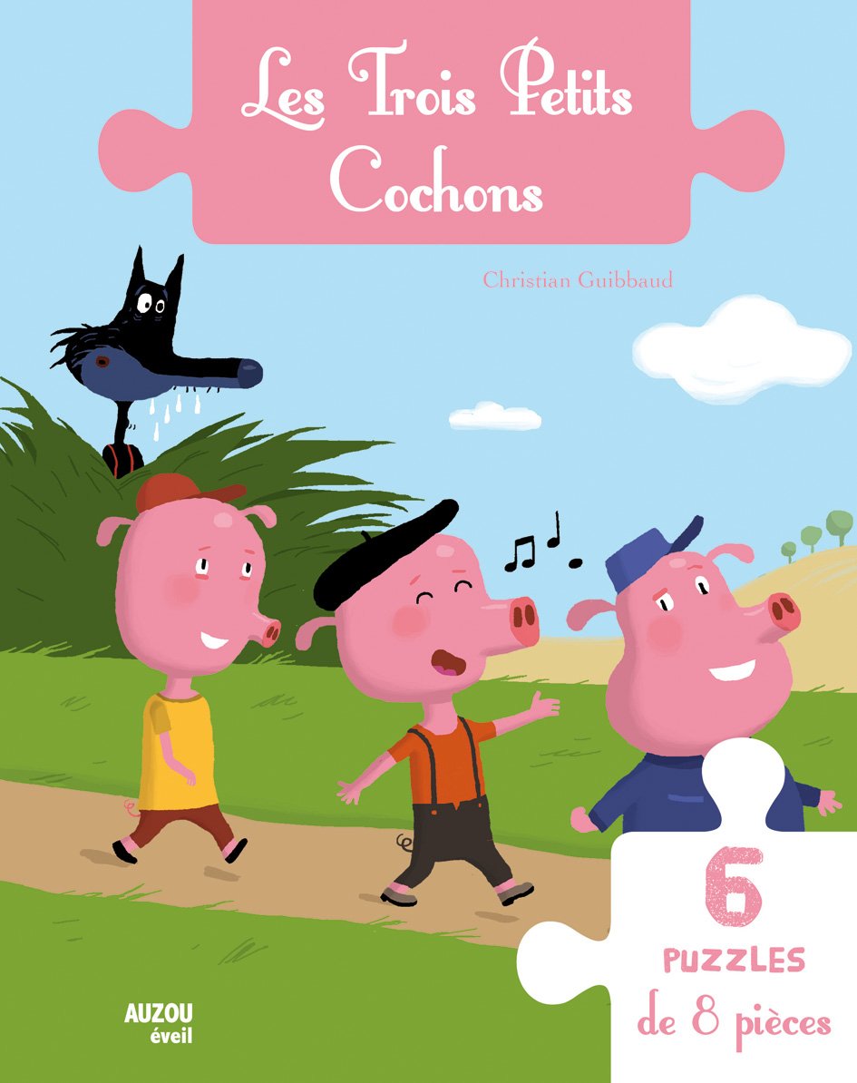 LES TROIS PETITS COCHONS (MON LIVRE PUZZLE): 6 puzzles de 8 pièces Children's books