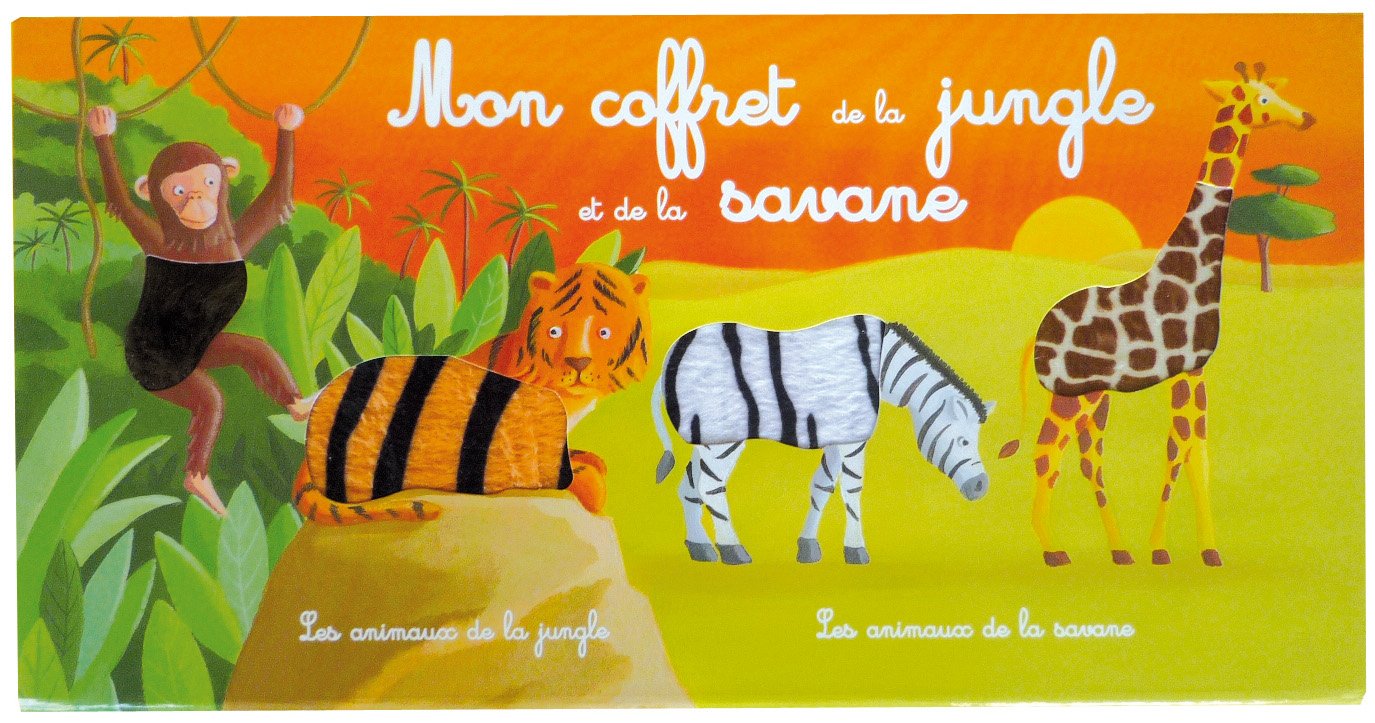 MON COFFRET DES ANIMAUX DE LA JUNGLE ET DE LASAVANE book