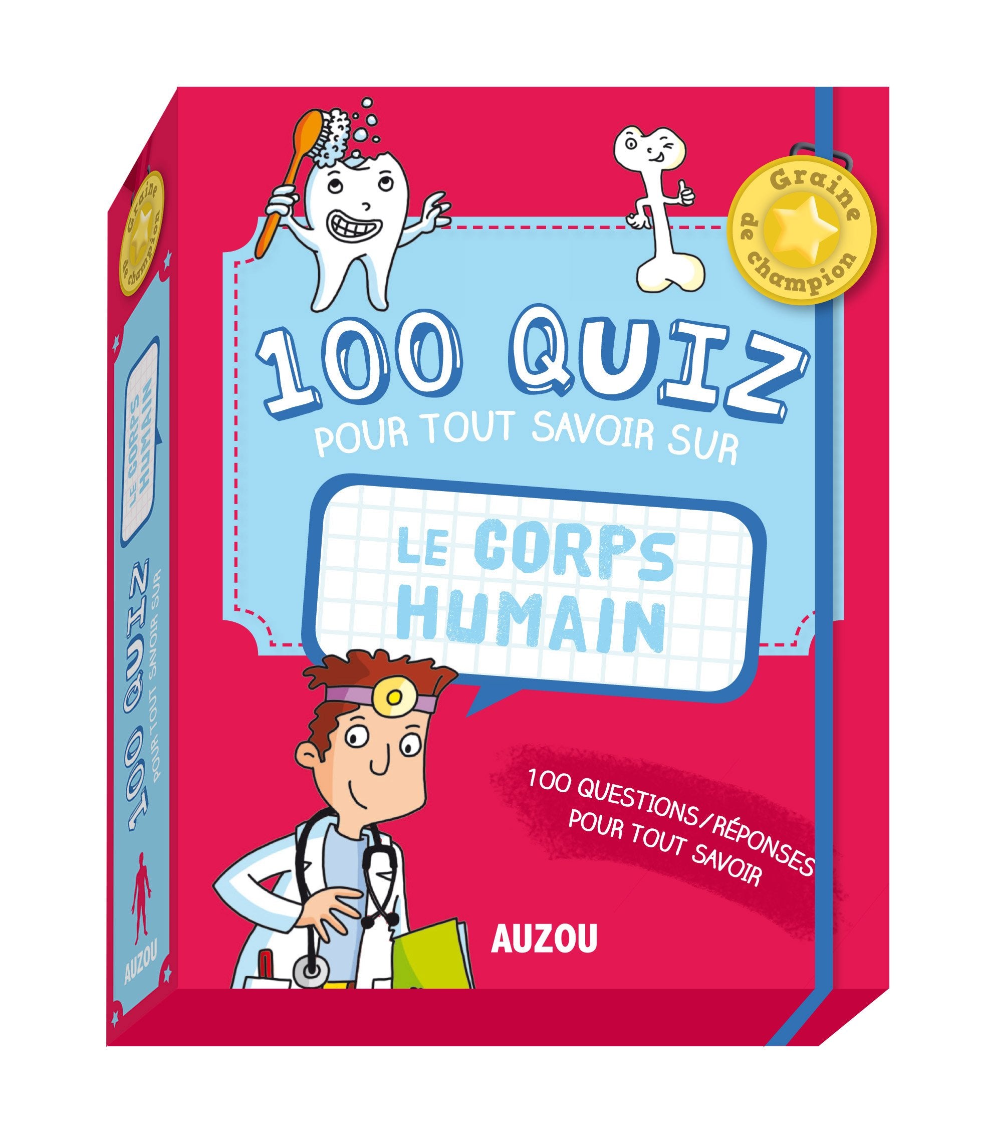 100 quiz pour tout savoir sur le corps humain Children's books