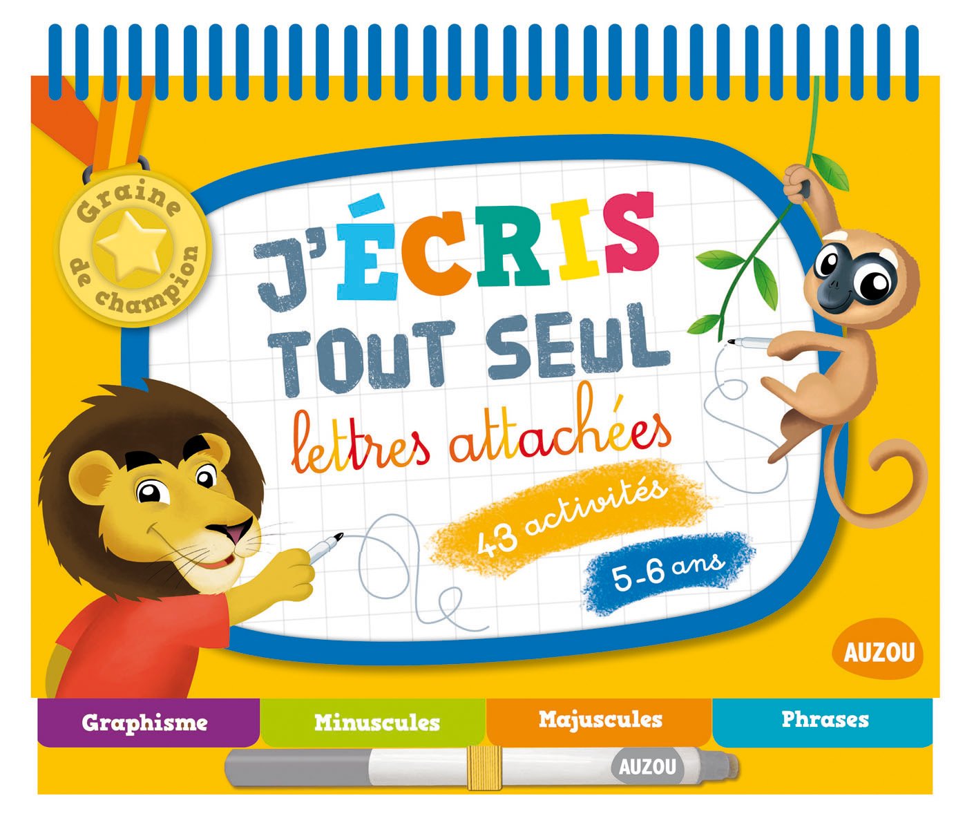 Jécris tout seul - lettres attachées book