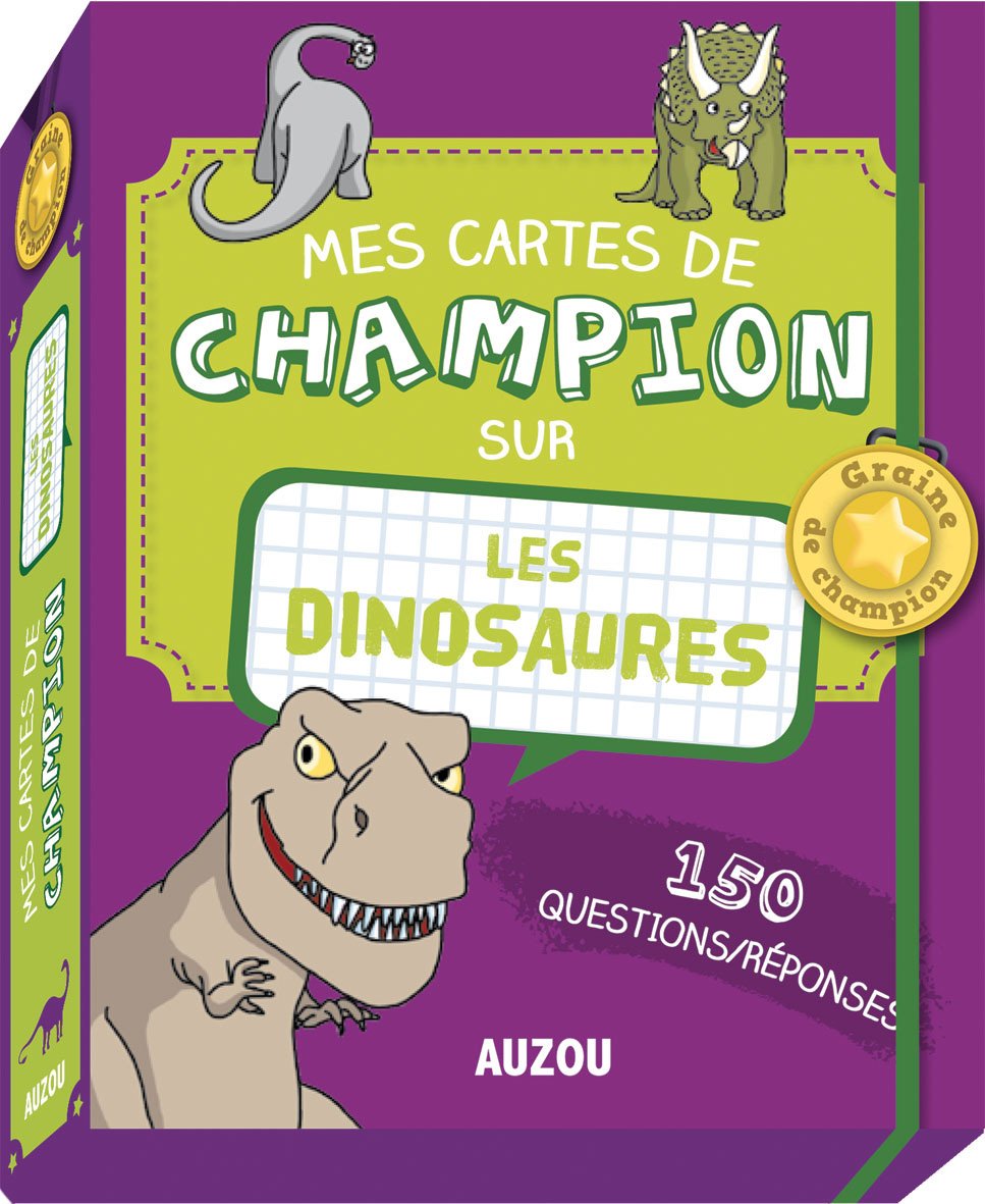 MES CARTES DE CHAMPION SUR LES DINOSAURES book