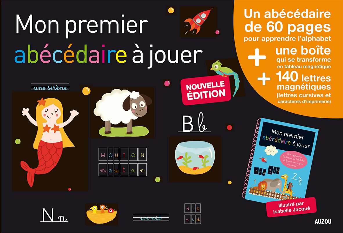 MON PREMIER ABÉCÉDAIRE À JOUER - ÉDITION 2015: Avec un tableau magnétique et 140 lettres magnétiques Children's books
