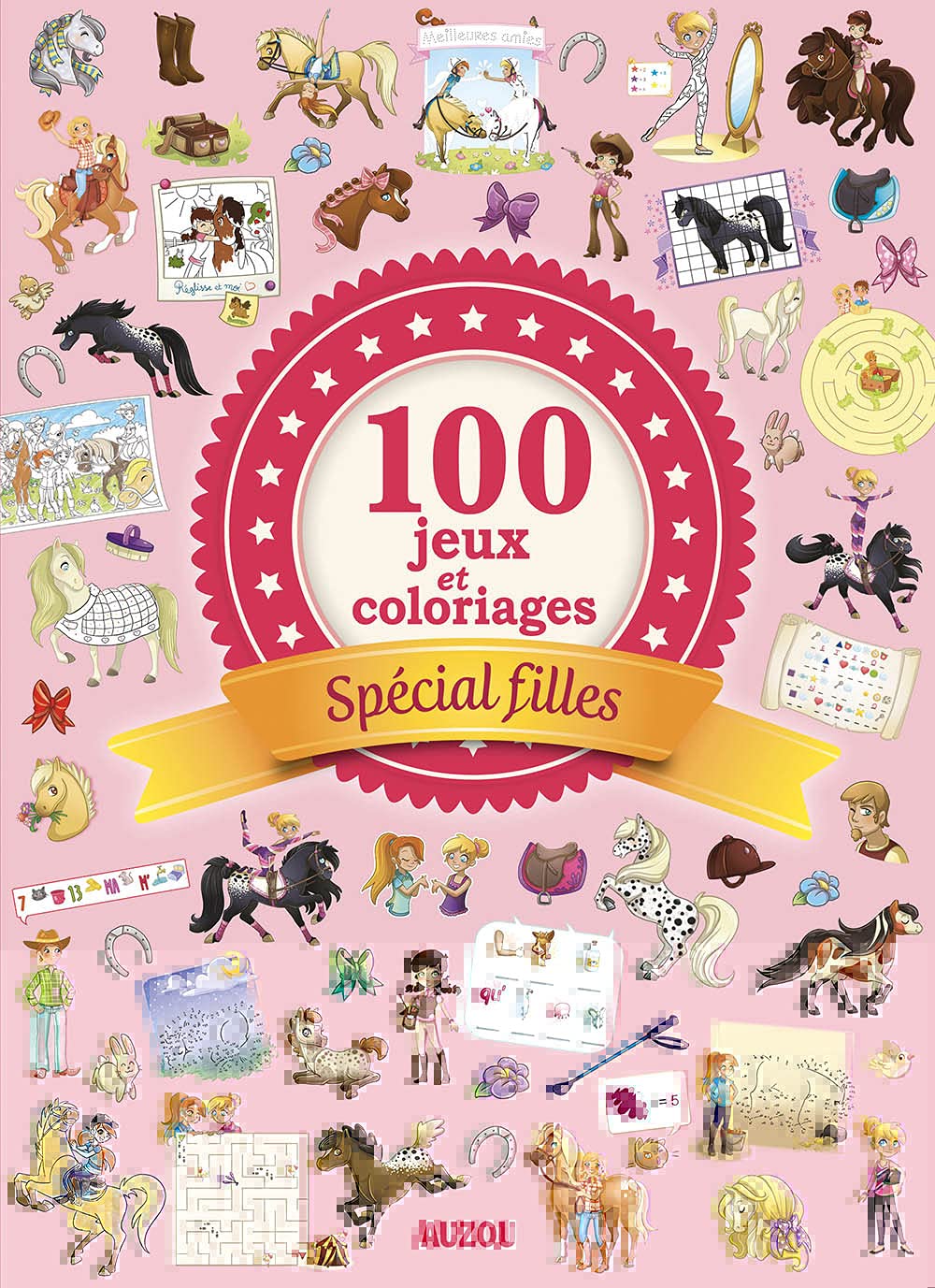 100 JEUX ET COLORIAGES Special Filles book
