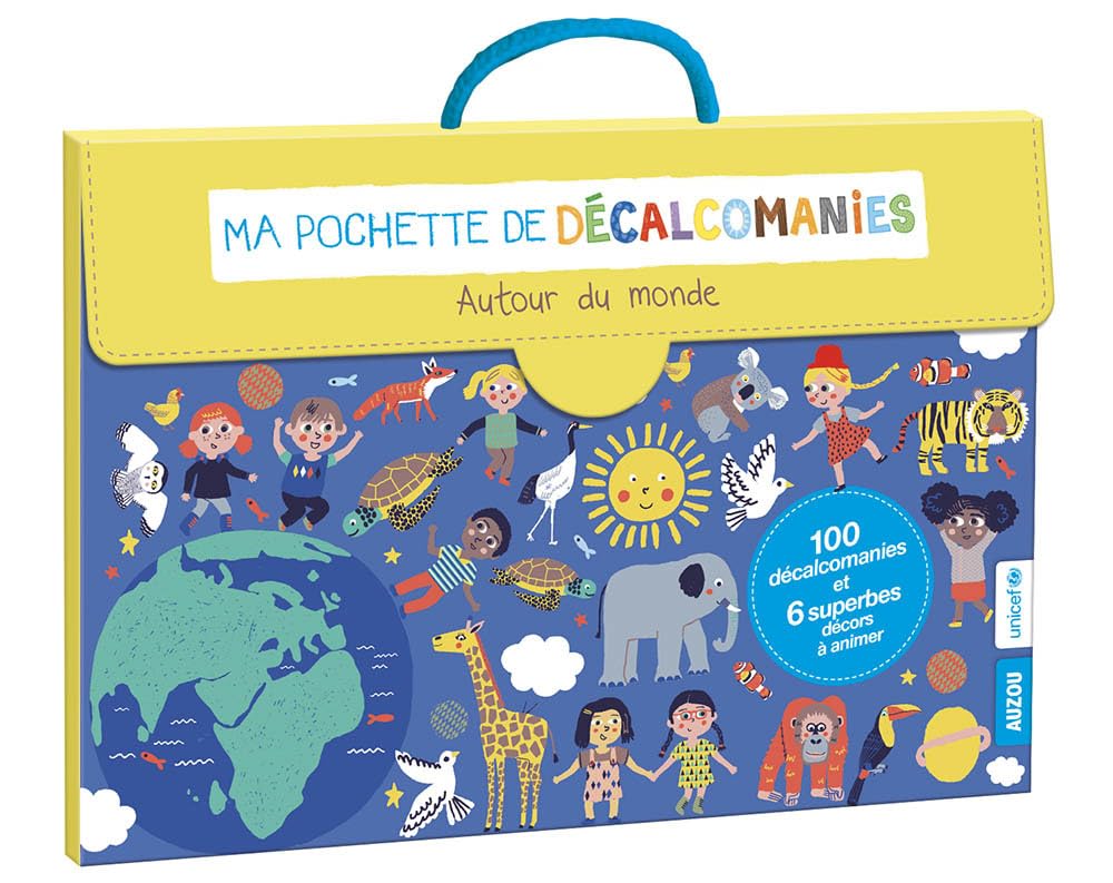 MA POCHETTE DE DECALCOMANIES - AUTOUR DU MONDE (COLL. MA POCHETTE D'ARTISTE) book
