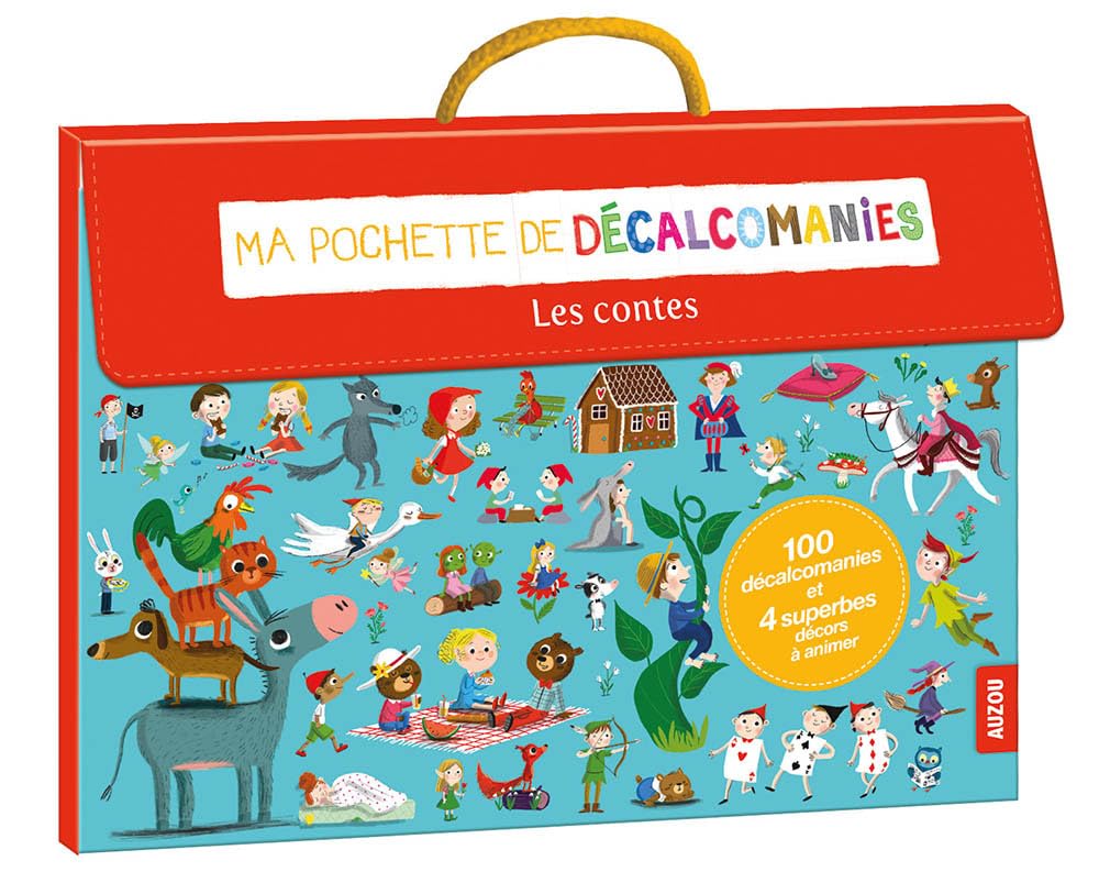 Ma pochette de décalcomanies Les contes : Avec 100 décalcomanies et 4 superbes décors à animer book