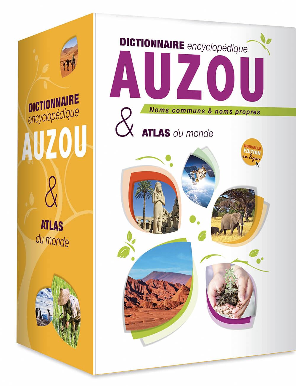 COFFRET DICTIONNAIRE ENCYCLOPÉDIQUE AUZOU ET ATLAS DU MONDE Non-fiction