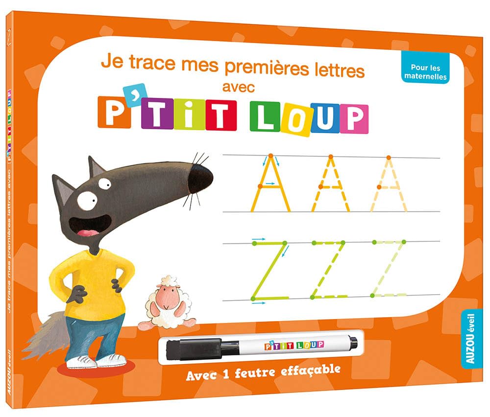 JE TRACE MES PREMIÈRES LETTRES AVEC P'TIT LOUP book