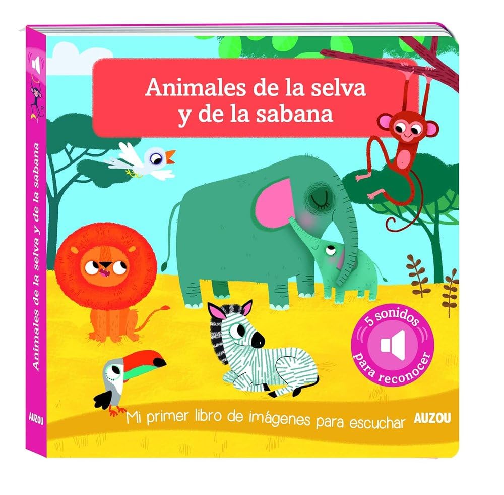 Libro de sonidos. Animales de la selva y la sabana Parents & Children