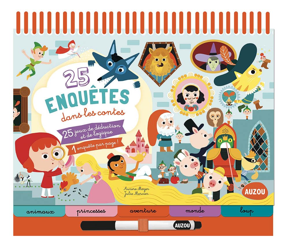 25 ENQUÊTES DANS LES CONTES: Avec un feutre effaçable Tiptoi & Games
