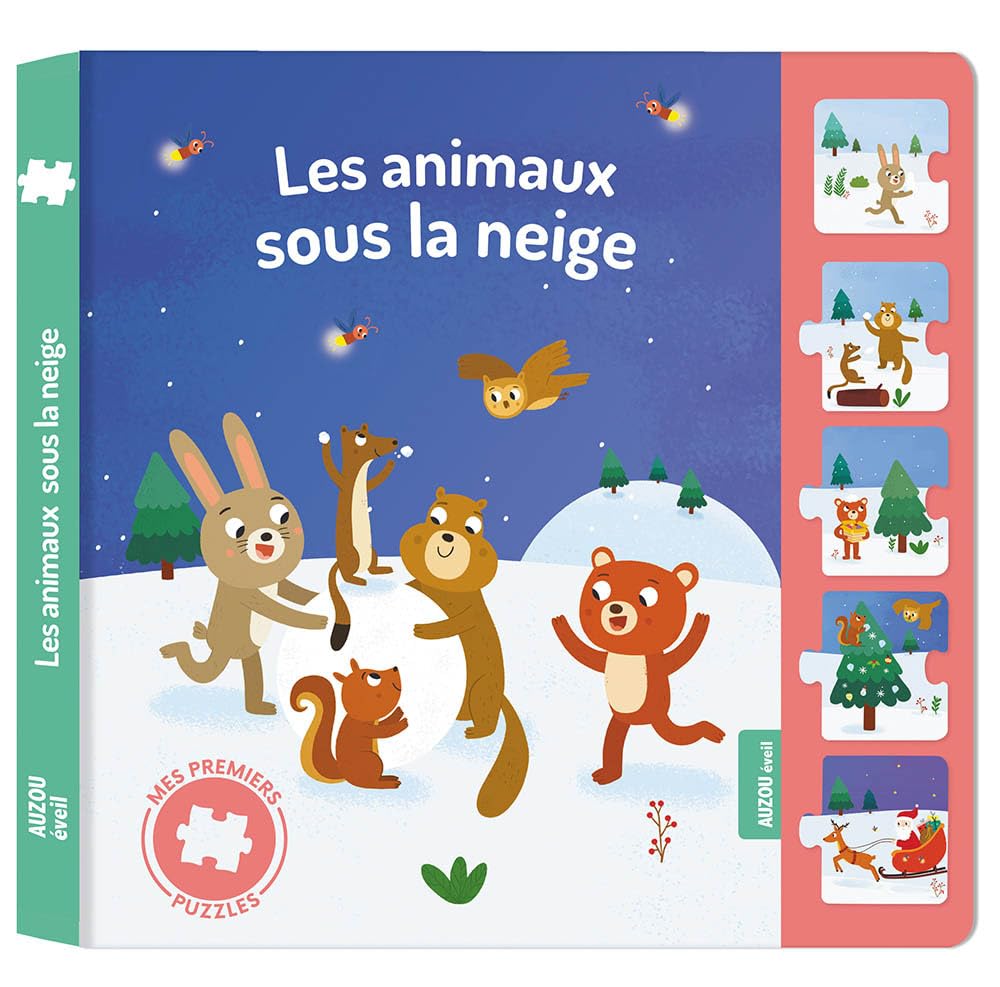 Mes premiers puzzles - Les animaux sous la neige (grand format) book