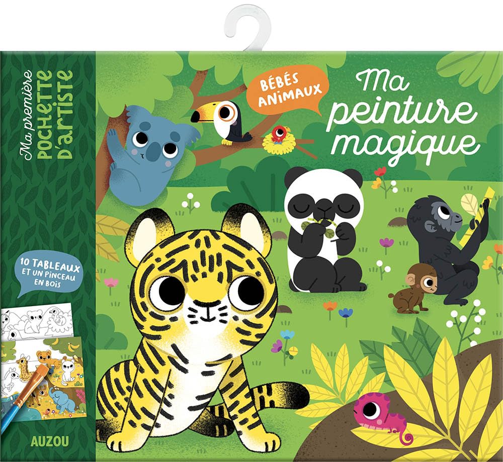 MA PREMIERE POCHETTE D'ARTISTE - MA PEINTURE MAGIQUE BEBES ANIMAUX book