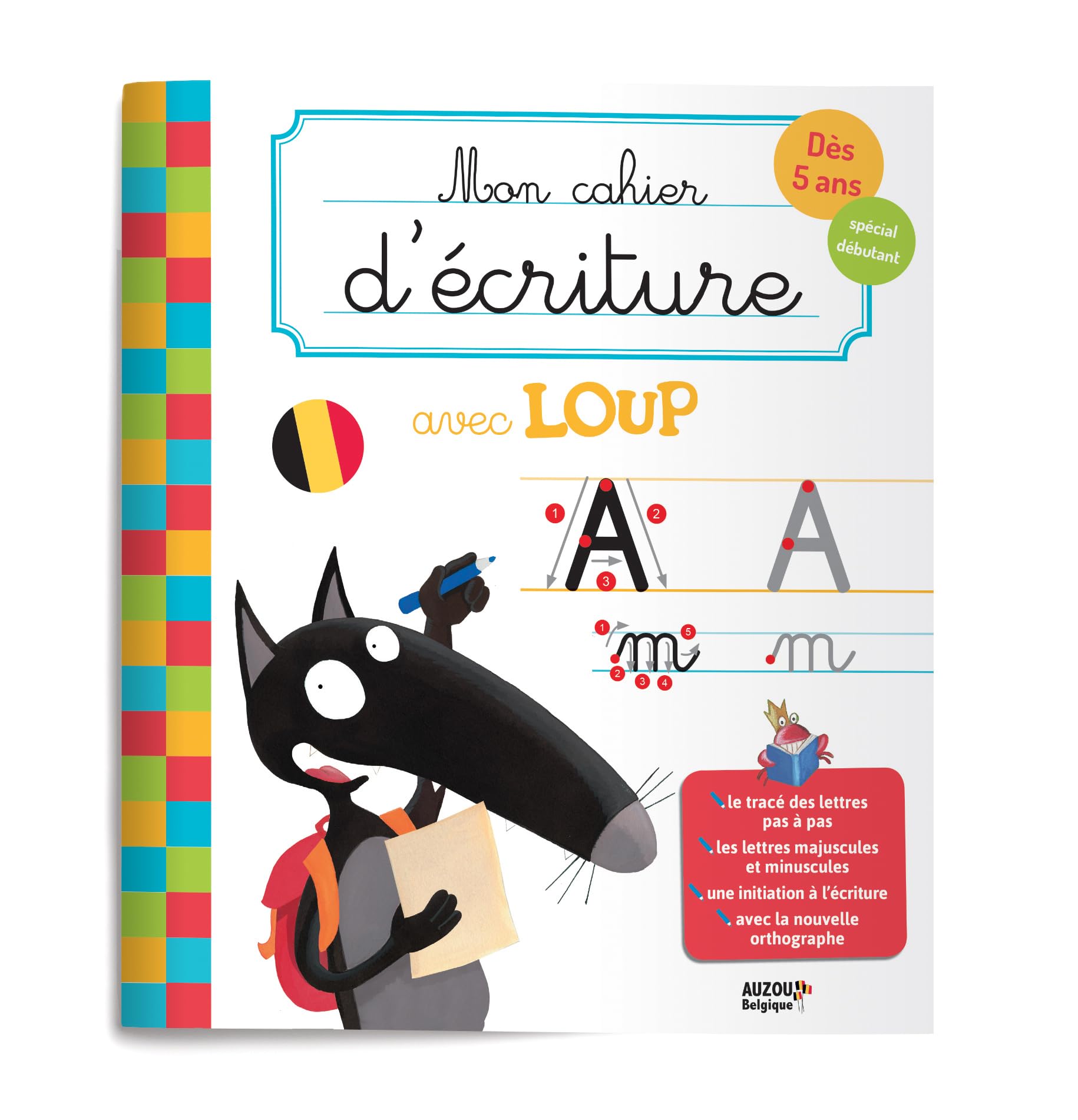 MON CAHIER D'ECRITURE AVEC LOUP SPÉCIAL BELGIQUE book