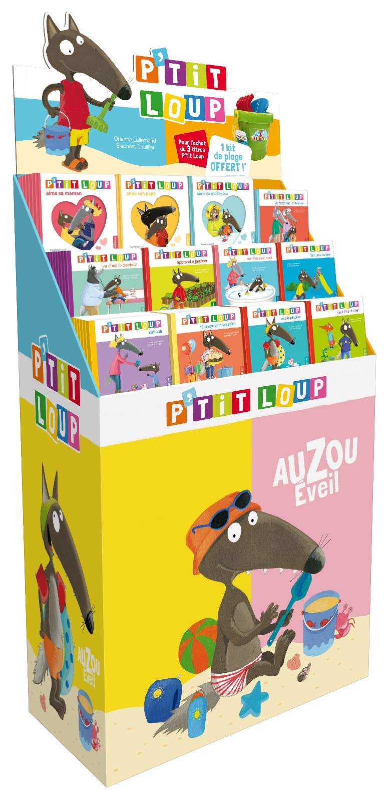 PLV PLEINE DE SOL - P'TIT LOUP - 100 VOL. Children's books