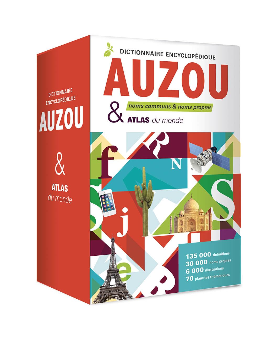 COFFRET DICTIONNAIRE ENCYCLOPÉDIQUE AUZOU ET ATLAS DU MONDE Non-fiction