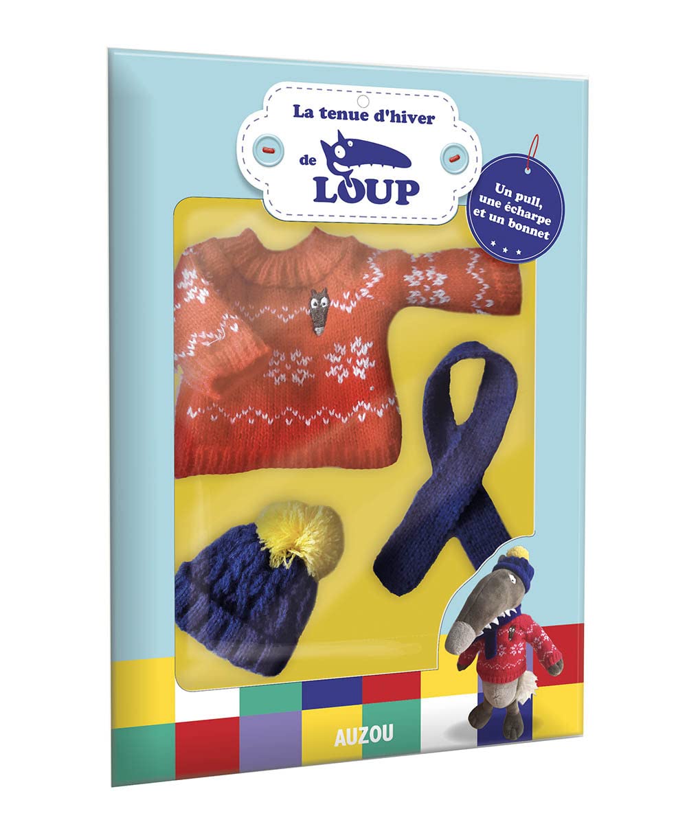 Le Loup - tenue pour habiller la peluche (Pull et bonnet pour l'hiver) Tiptoi & Games