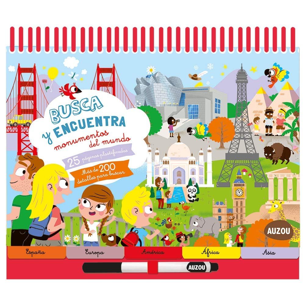 Busca y encuentra Monumentos del mundo. Bloc con anillas Tiptoi & Games