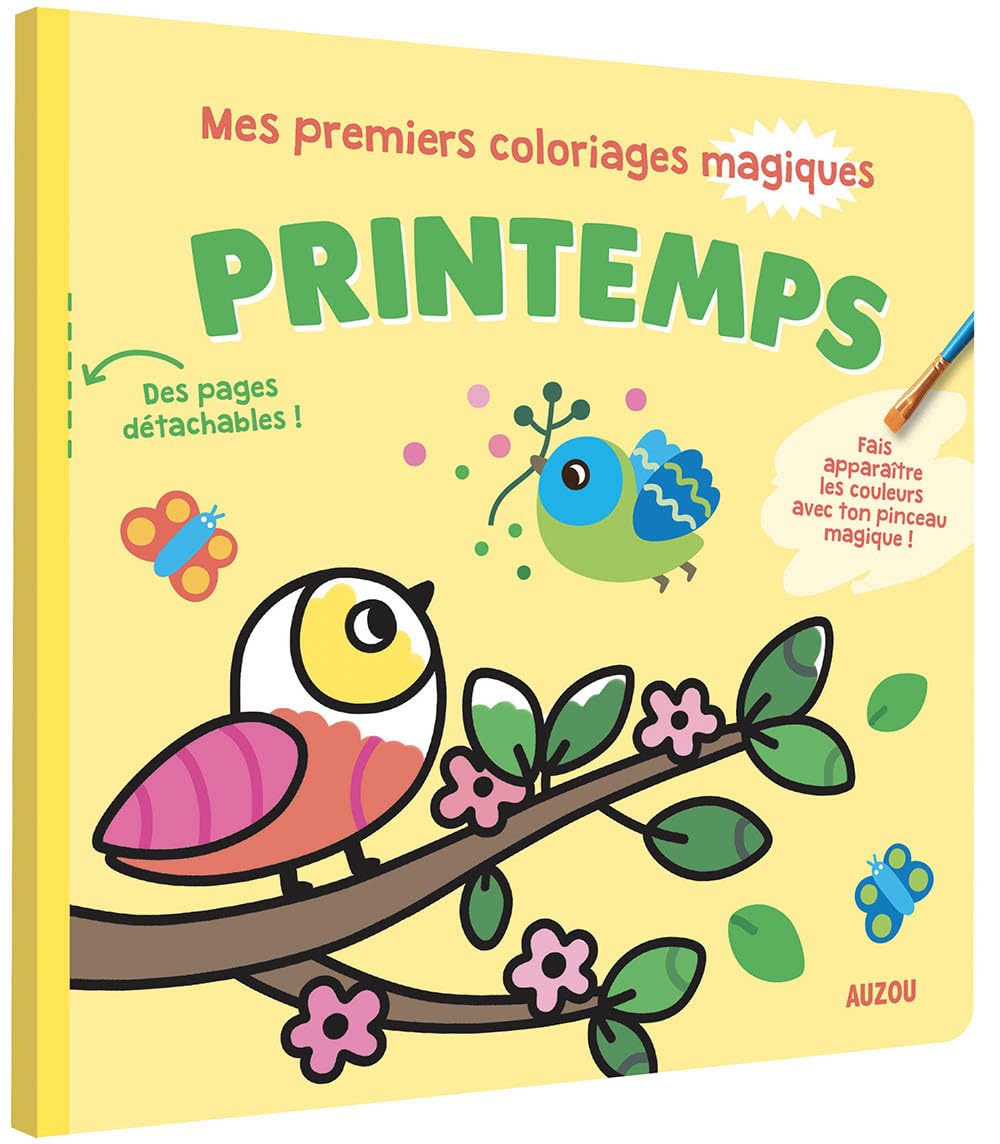 Mes premiers coloriages magiques - printemps book