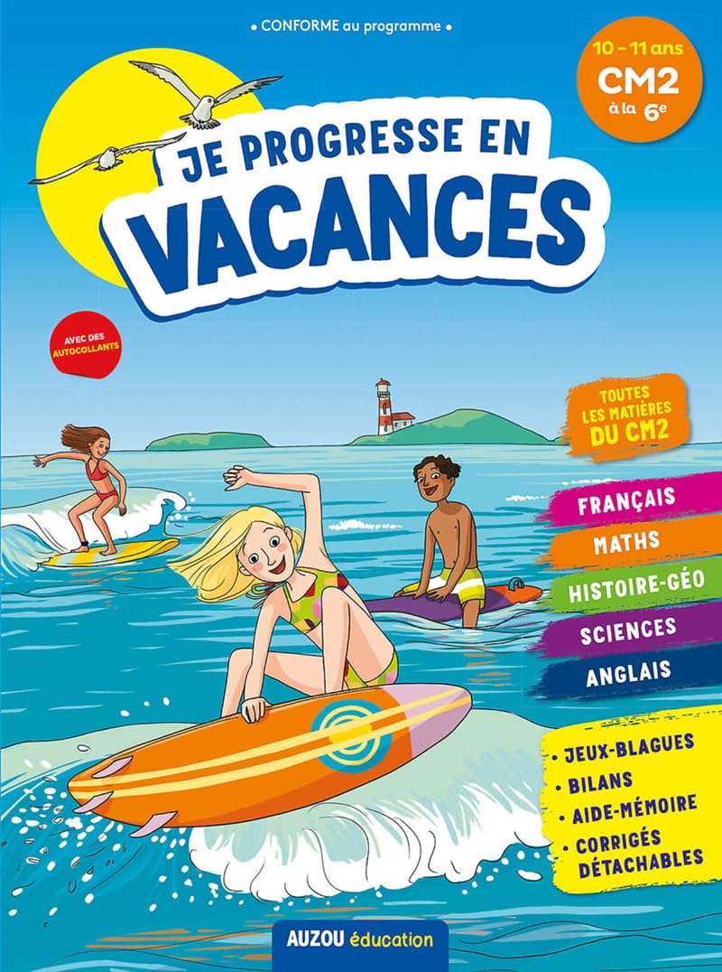 Cahier de vacances - Je progresse en vacances : du CM2 à la 6e (ed. 2020) book