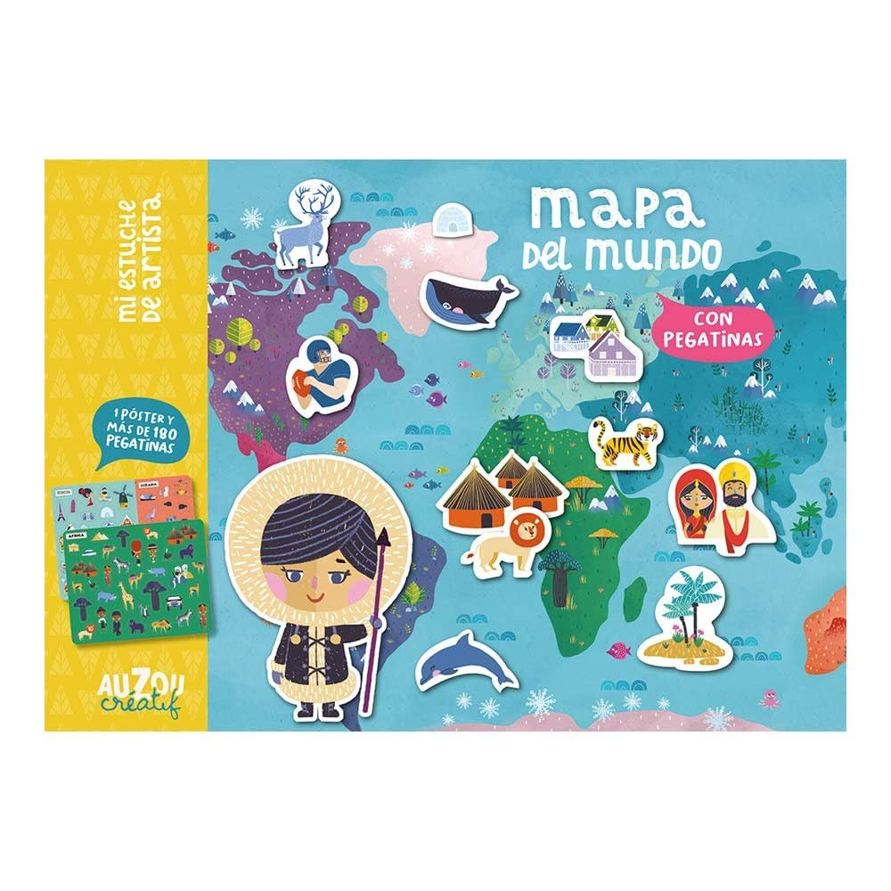 Estuche artista: Mapa del mundo. book