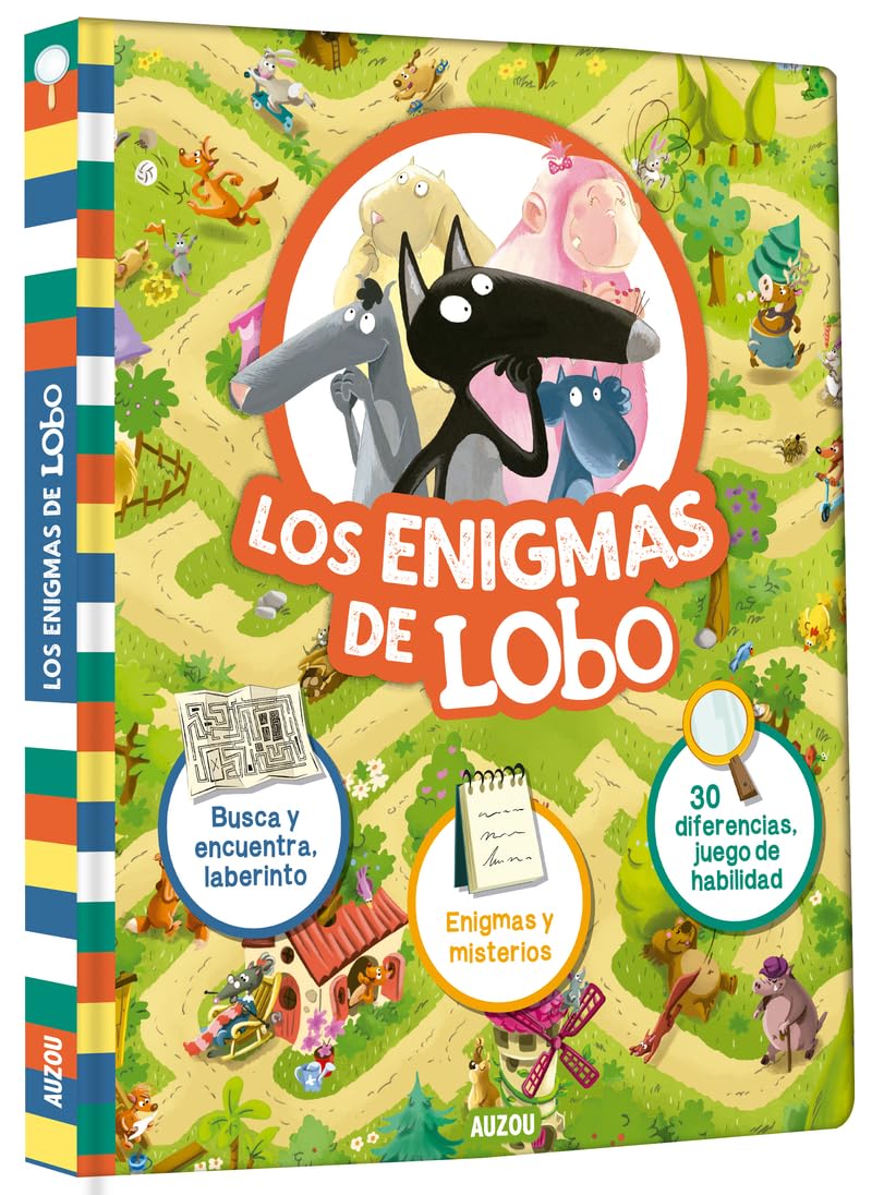 Los enigmas de Lobo. Busca y encuentra y laberinto. Enigmas y misterios. 30 diferencias y juego de habilidad. Tiptoi & Games