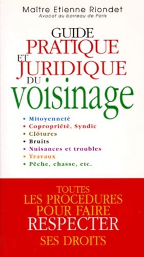 Guide pratique juridique du voisinage book