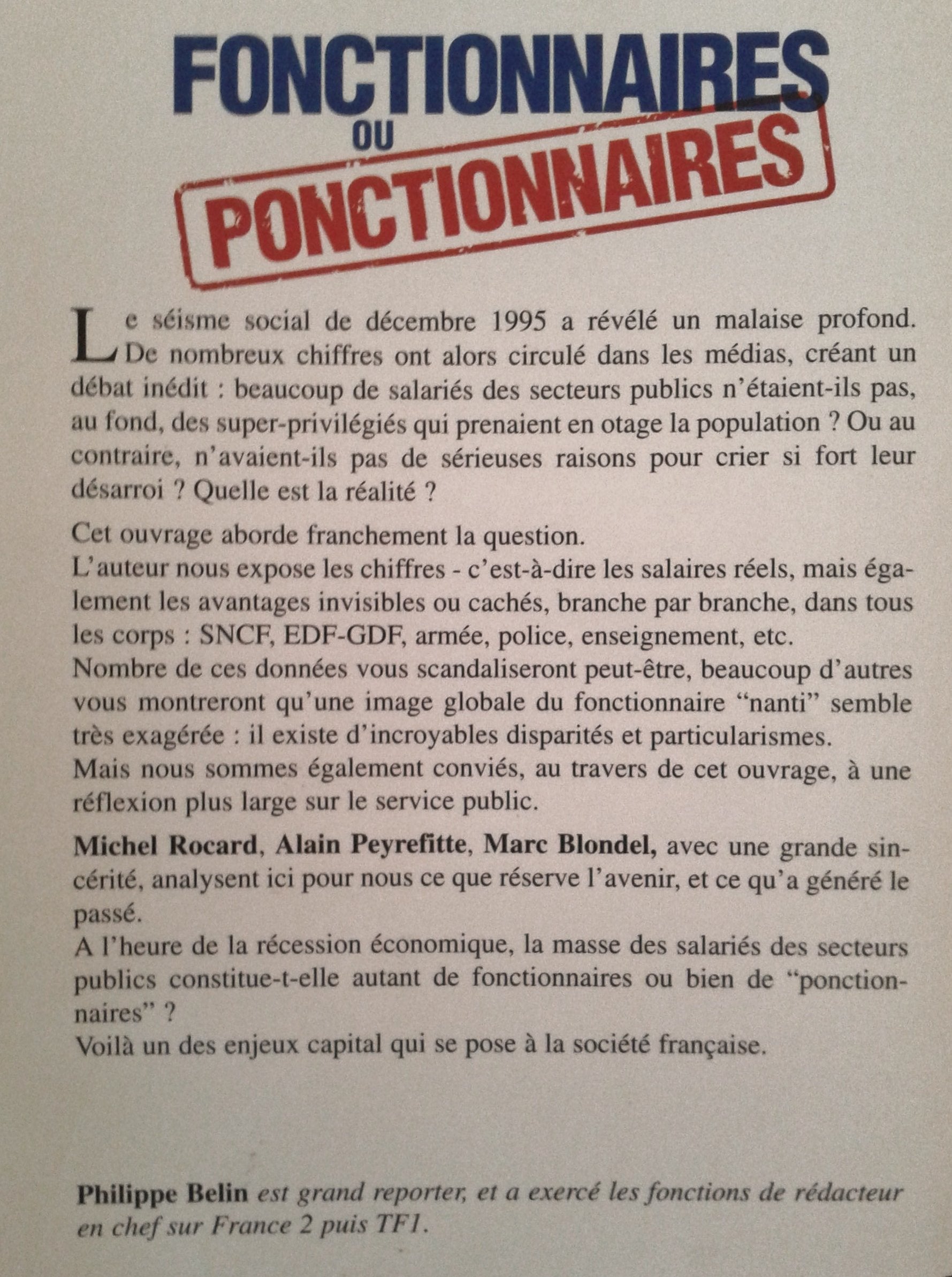 Fonctionnaires ou ponctionnaires - privilèges et avantages réels des salariés du secteur public Books